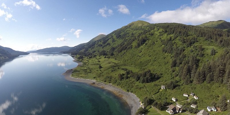 Aerial view of Kodiak Island, Alaska