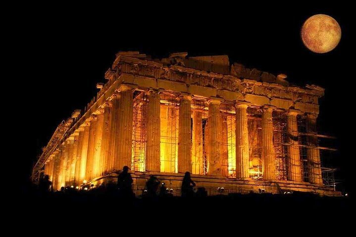 2024 Athens By Night Driving Tour And Seaside Dinner Time