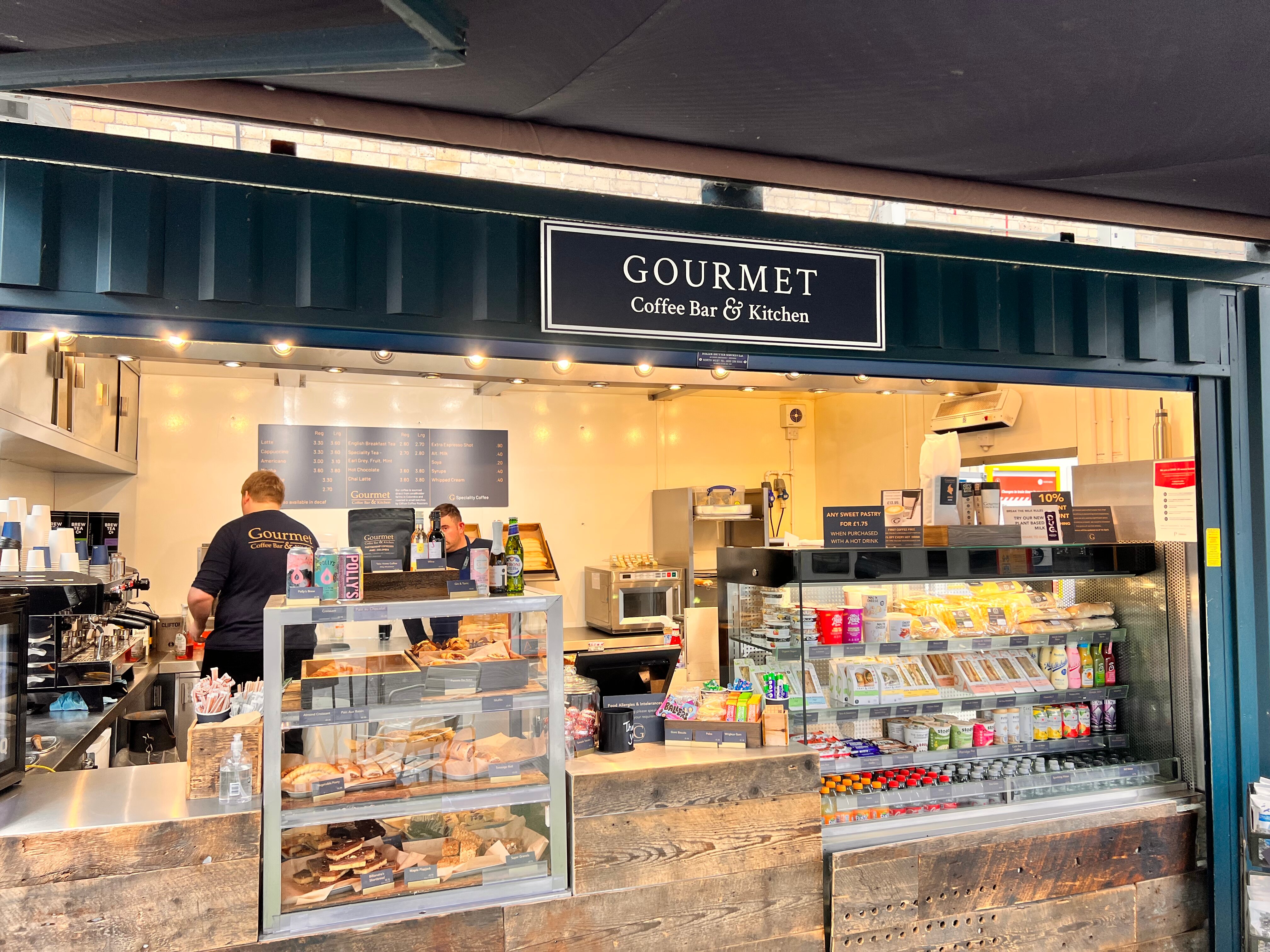 Gourmet coffee shop sales