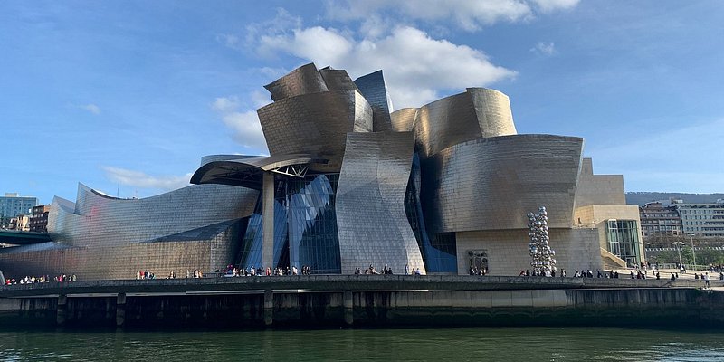 Exterior of the Guggenheim Bilbao in Spain