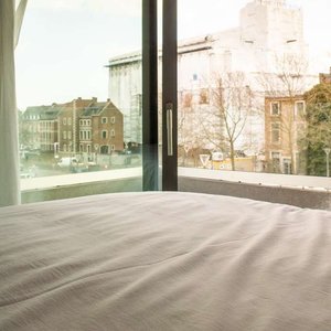 Superior Room balcony view from bed