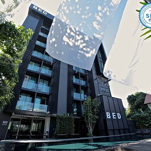 BED Nimman Hotel in Chiang Mai, image may contain: City, Condo, High Rise, Urban