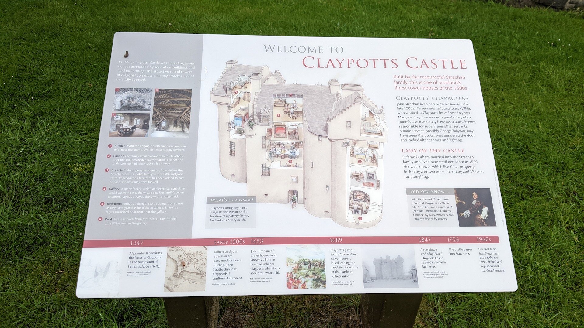 Claypotts Castle - Scotland , United Kingdom - Rexby