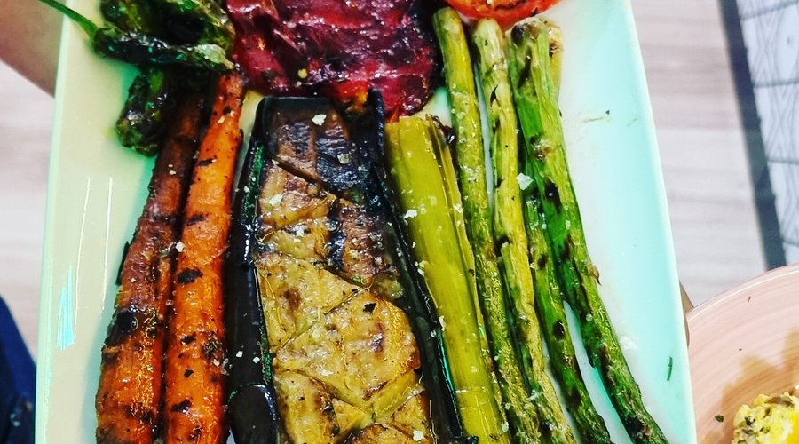 Parrillada de verduras a la brasa