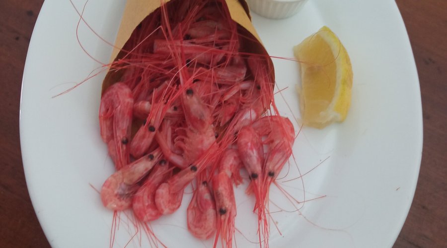 cucurucho de camarones