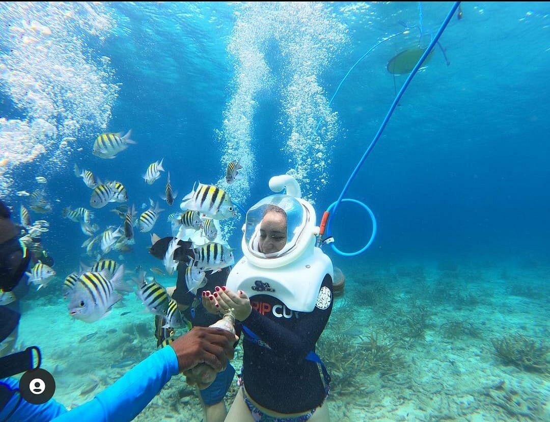 sea trek curacao underwater walking tour willemstad tours