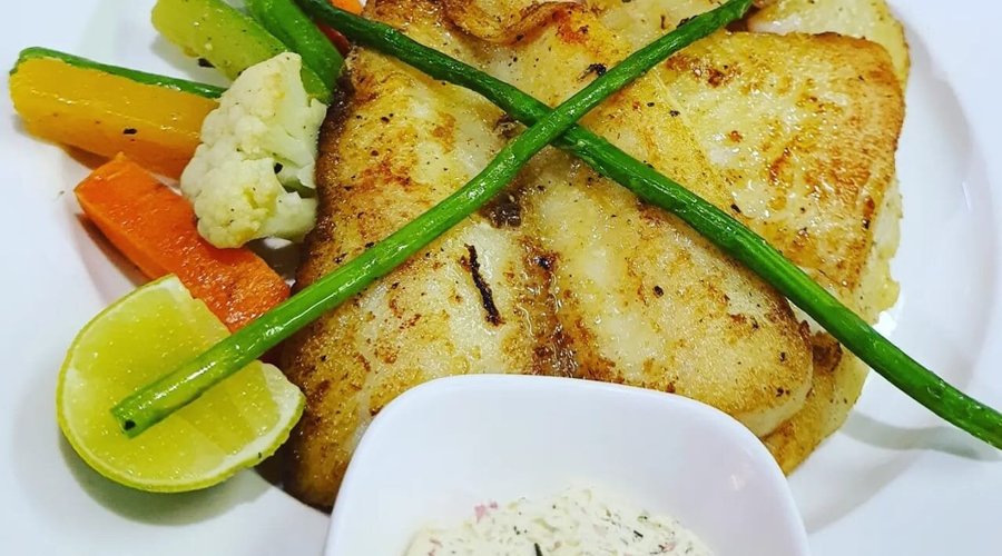 Grilled fish fillet 