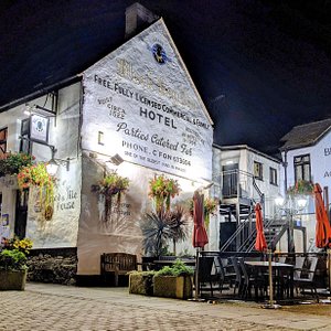 A lovely night view of the Inn