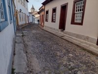 Sao Joao Del Rei, Minas Gerais, Brazil - January 25, 2020: Typical Street  At Historical Center, Known As The Crooked Houses Street (Rua Das Casas  Tortas). Stock Photo, Picture and Royalty Free Image. Image 148827383.