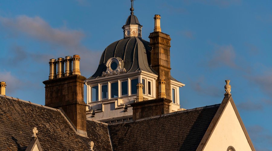 Historic architecture at Skeabost House Hotel