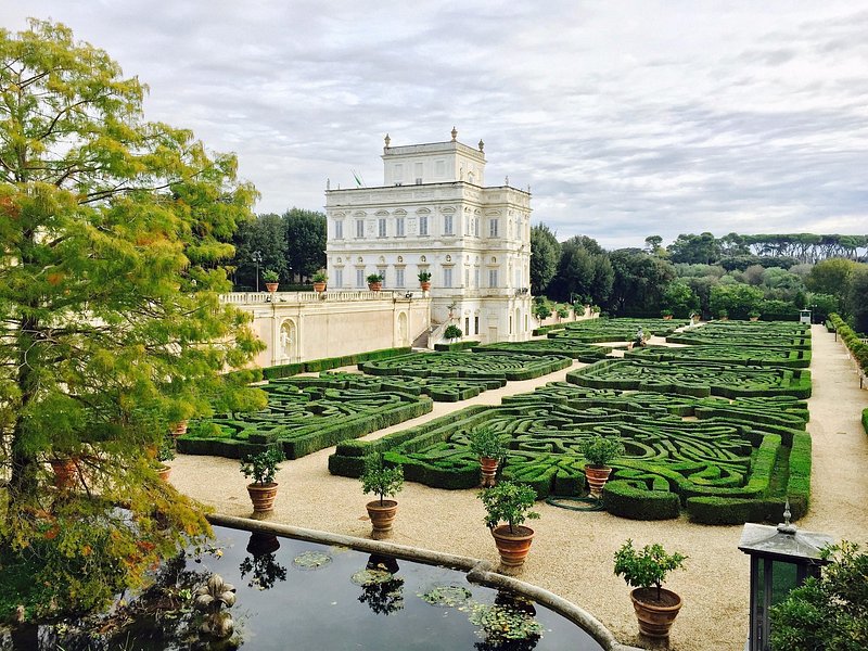 A view of the Villa Doria Pamphili in Rome