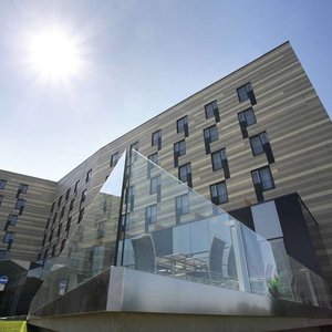 Quality Hotel Ostrava City in Ostrava, image may contain: Office Building, City, Urban, Condo