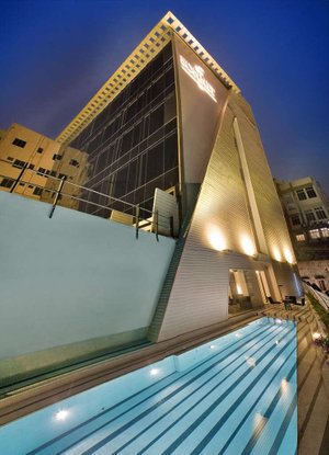 The Sonnet in Kolkata (Calcutta), image may contain: Office Building, Pool, Hotel, Swimming Pool