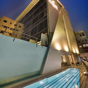 The Sonnet in Kolkata (Calcutta), image may contain: Office Building, Pool, Hotel, Swimming Pool