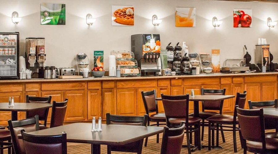 Spacious breakfast area