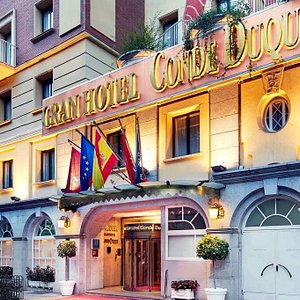 Sercotel Gran Hotel Conde Duque in Madrid, image may contain: Hotel, Inn, City, Plant