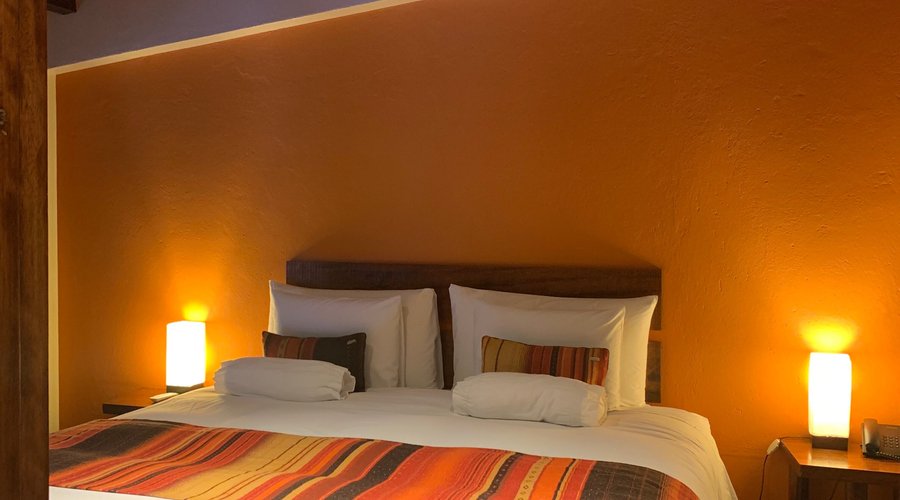 Double Superior room, King size bed, terrace and river view