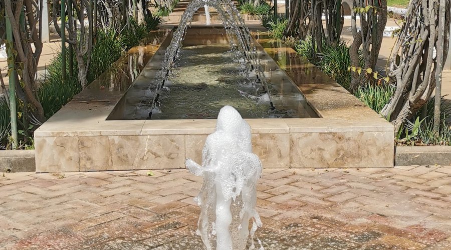 Fuentes en el Parque Hernández.