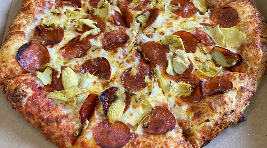 Pizza and sandwiches