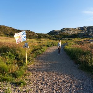 Beginning of the trail to Brimstone Head next to the campground 