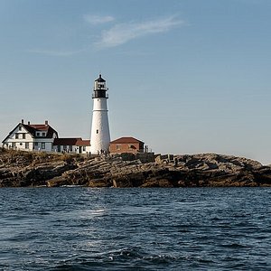 Lighthouse Wine Glass, Lighthouse Art, Portland Head Light, Maine