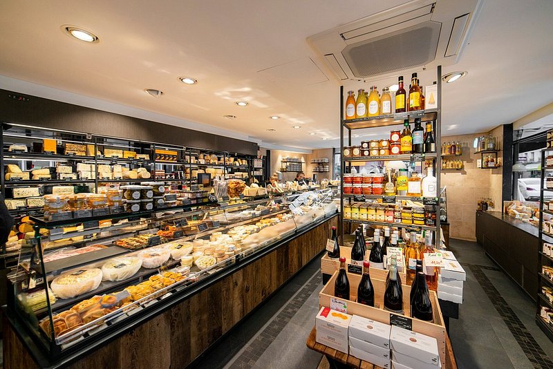 Cheese sold in Fromagerie Quatrehomme in Paris