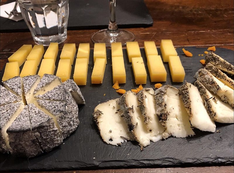 Cheese sold at Paroles de Fromagers in Paris