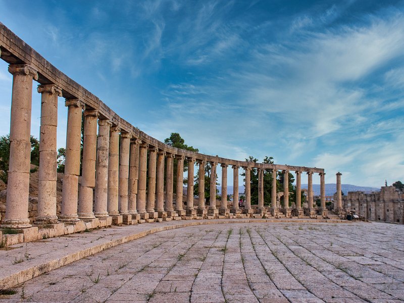 Roman ruins in Jerash, Jordan