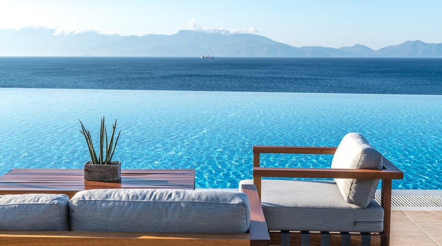Infinity pool area