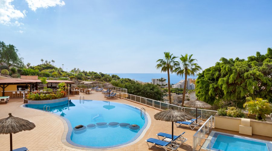Main Pool with outdoor jacuzzi and children's pool
