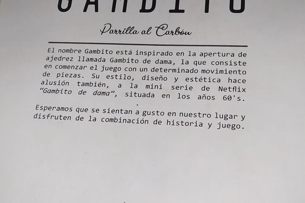 GAMBITO, Balcarce - Comentários de Restaurantes, Fotos & Número de Telefone