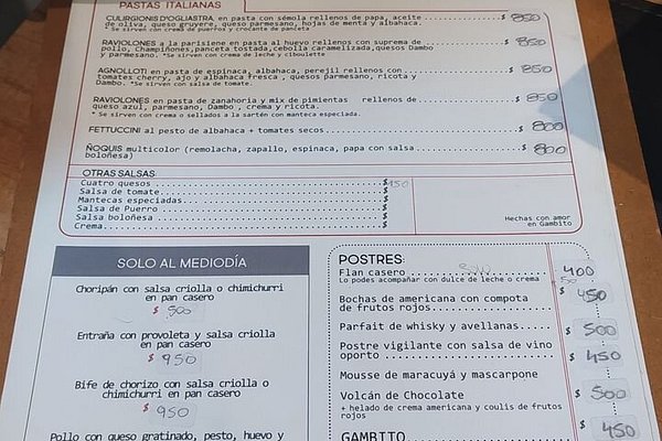 GAMBITO, Balcarce - Comentários de Restaurantes, Fotos & Número de Telefone