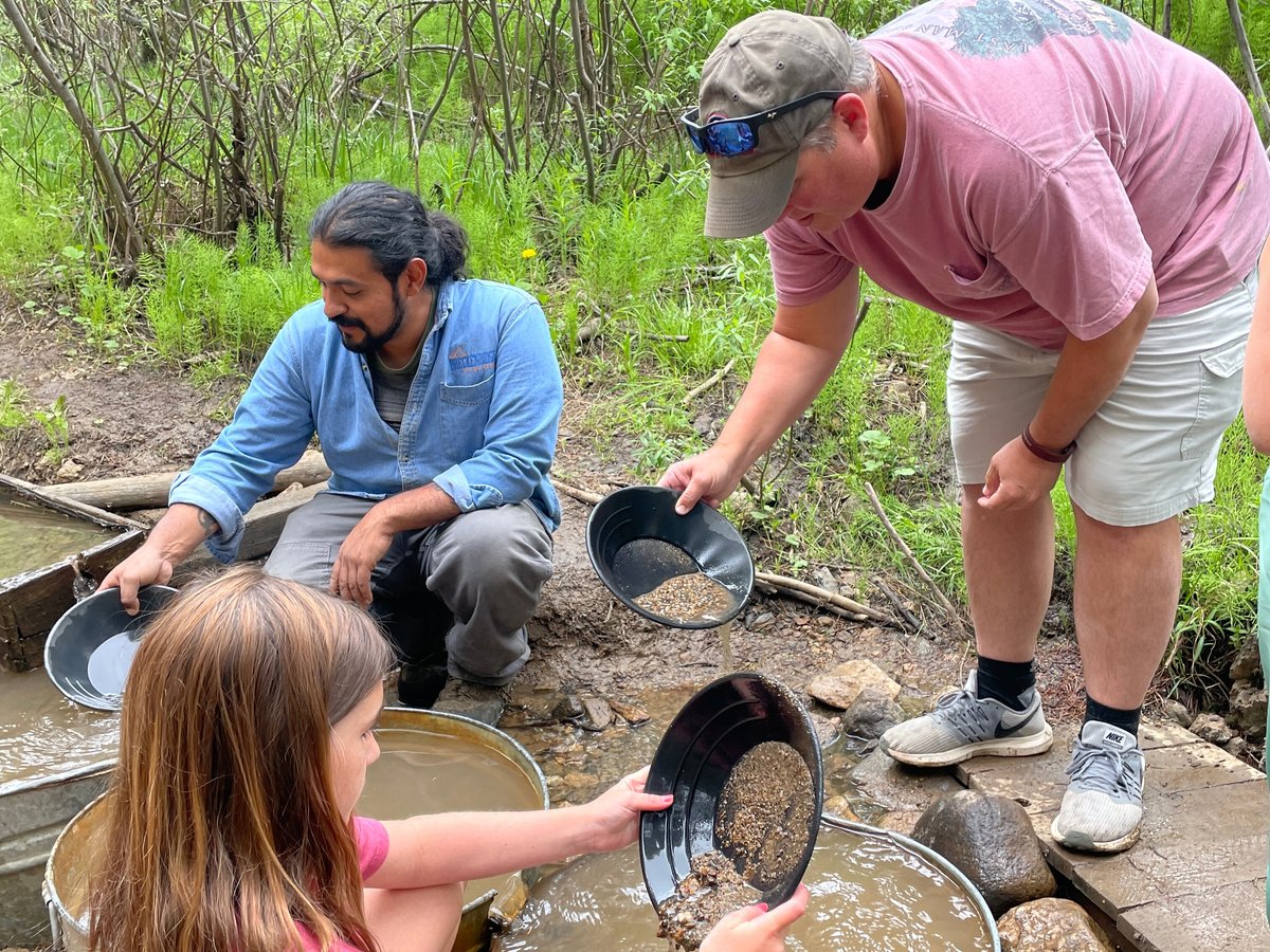 Gold Panning in Lomax Gulch