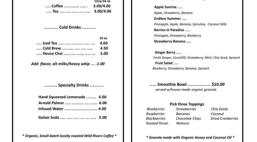 MENU 2022 JUNE 