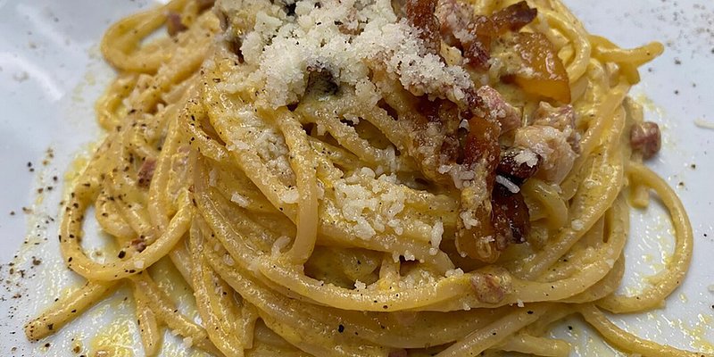 Spaghetti Carbonara at Mimì e Cocò Fabrizio 