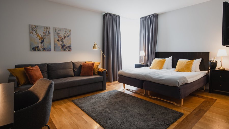 Familjerum med bäddsoffa