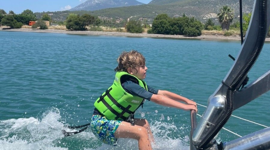 Waterski park during the summer months
