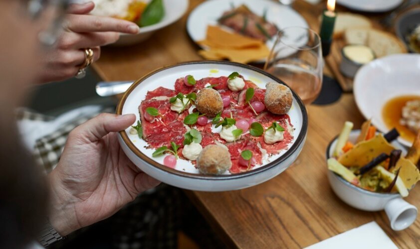Beef Carpaccio Donuts