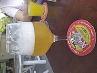 mythos beer in frozen glass! - Picture of Crazy Taste, Crete - Tripadvisor