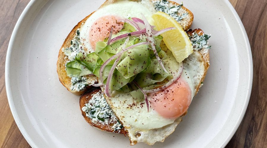Spanakopita on Toast