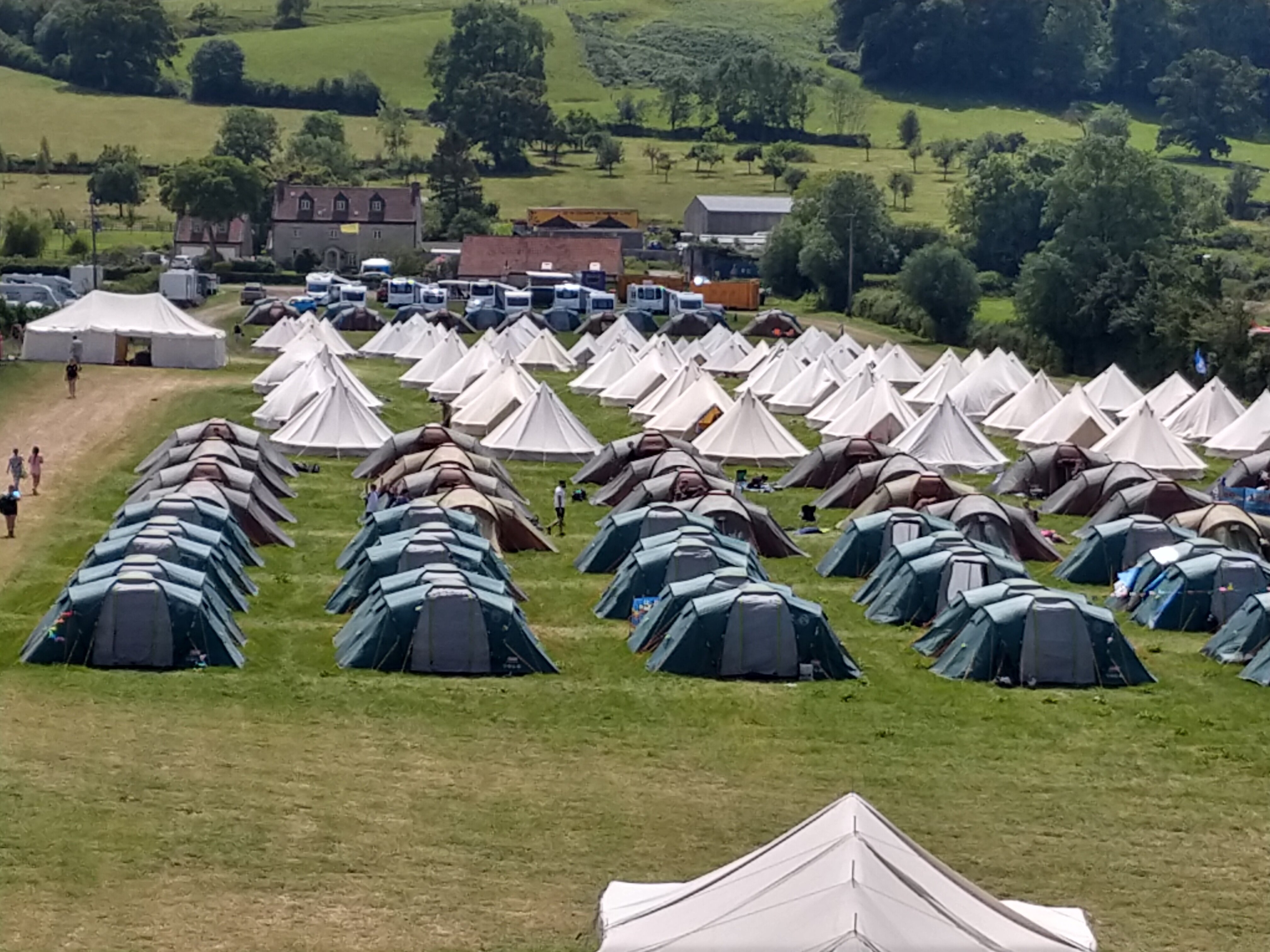 Glastonbury pre erected tents best sale