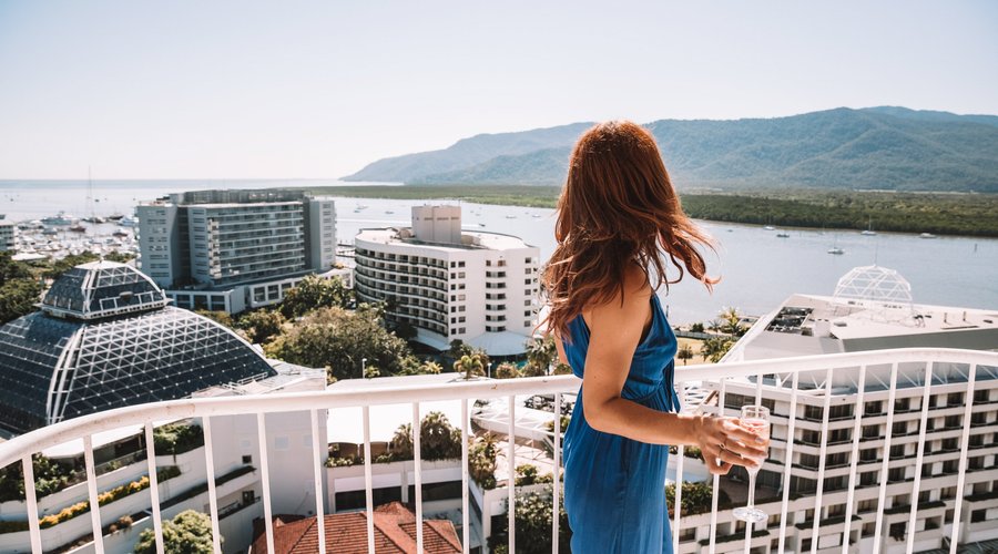 Pullman Cairns International overlooking the harbour