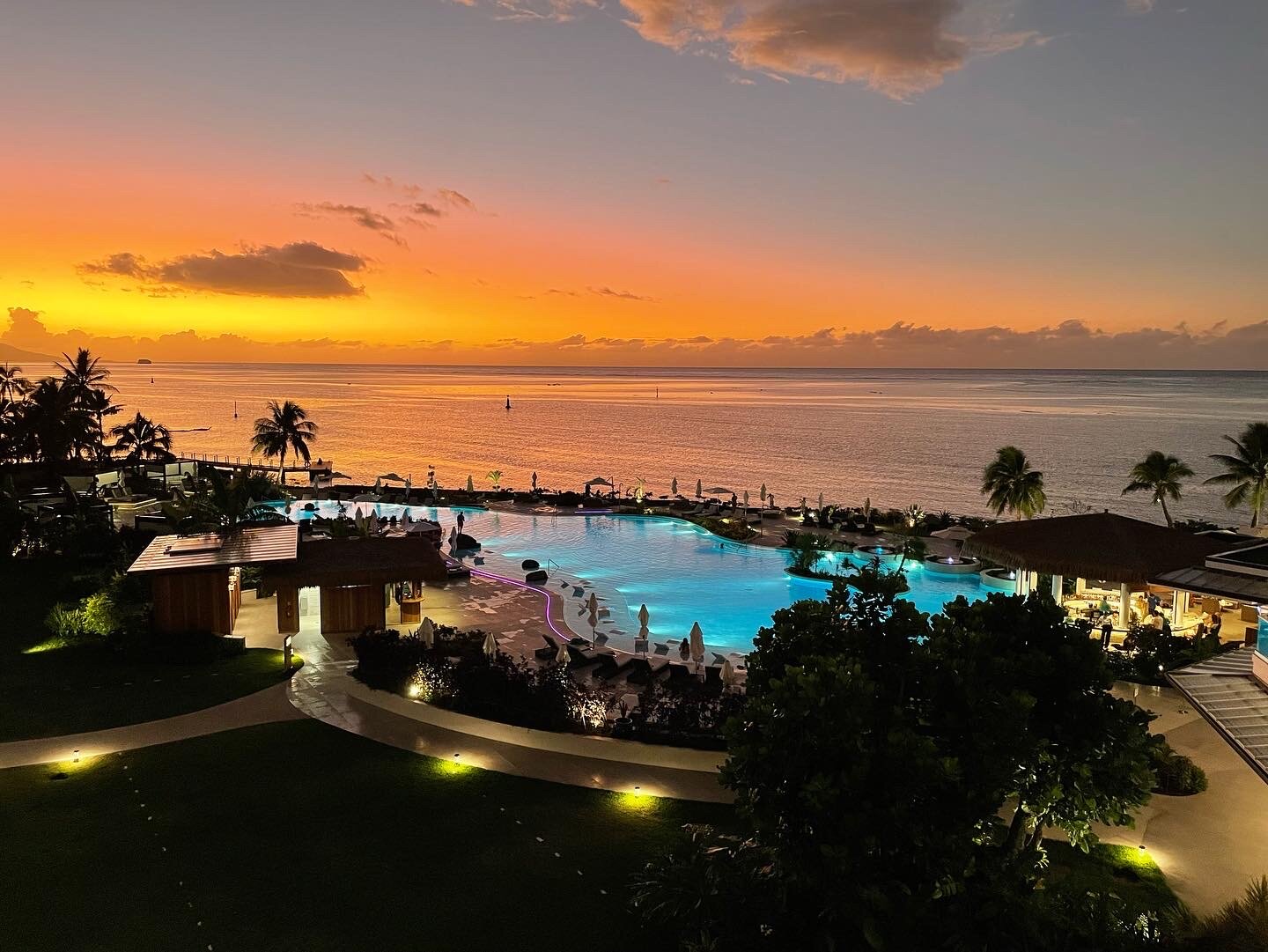 Hilton Hotel Tahiti UPDATED 2022 Prices Reviews Photos South   Sunset View From Room 