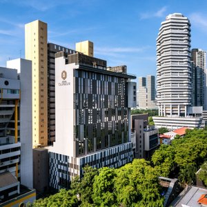 Hotel Traveltine in Singapore, image may contain: City, Urban, Cityscape, Condo