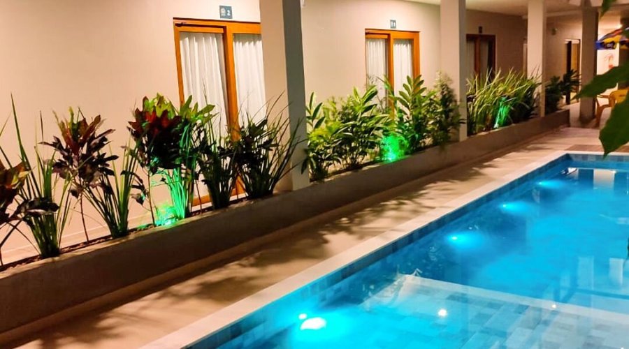 Área da piscina 