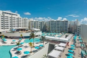 Royal Uno All Inclusive Resort & Spa in Cancun, image may contain: Resort, Hotel, City, Pool