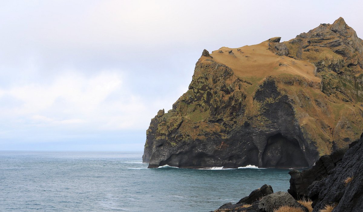 View of the Elephant Rock in Iceland
