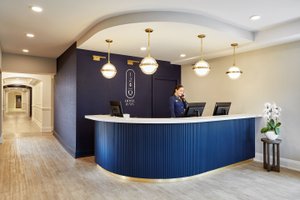 124 on Queen Hotel and Spa in Niagara-on-the-Lake, image may contain: Reception, Table, Furniture, Lighting