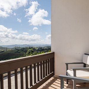 King Bed & Mountain View Balcony      www.haciendamargaritahotel.com