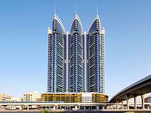 Novotel Dubai Al Barsha in Dubai, image may contain: City, Condo, Urban, High Rise